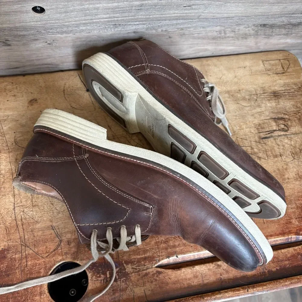 Dockers Classic Brown Leather Derby Shoes Men's sz 10.5 preworn